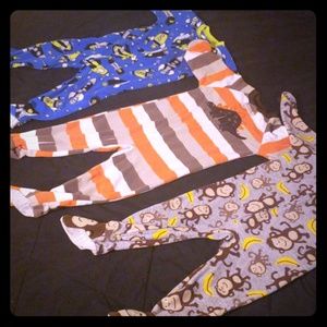 3 Pairs of Carter's 24 month footed P j's